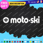 Fits MOTO-SKI Decal Sticker Vinyl Ski moto old snow Vintage Antique Snowmobile 2 - Image 48