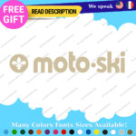 Fits MOTO-SKI Decal Sticker Vinyl Ski moto old snow Vintage Antique Snowmobile 2 - Image 41