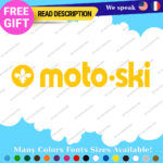 Fits MOTO-SKI Decal Sticker Vinyl Ski moto old snow Vintage Antique Snowmobile 2 - Image 29