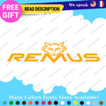 Fits Remus Exhaust Decal Stickers Vinyl Muffler Tip Pipe Tuning Kit Turbo Carbon - Image 27