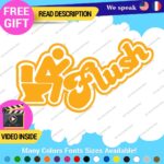 Flush Toilet Decal Sticker Vinyl Funny Tunning Turbo JDM Car Please Bathroom - Image 26