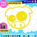 Pig Pink Stickers Vinyl Decals Animal JDM Car Bumper - Image 15