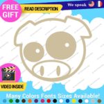 Pig Pink Stickers Vinyl Decals Animal JDM Car Bumper - Image 23