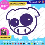 Pig Pink Stickers Vinyl Decals Animal JDM Car Bumper - Image 16