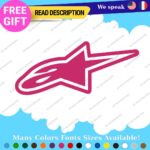 Fits Stars Alpinestars Decals Stickers Vinyl Motocross Moto Alpine Helmet MotoGP - Image 4