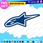 Fits Stars Alpinestars Decals Stickers Vinyl Motocross Moto Alpine Helmet MotoGP - Image 8