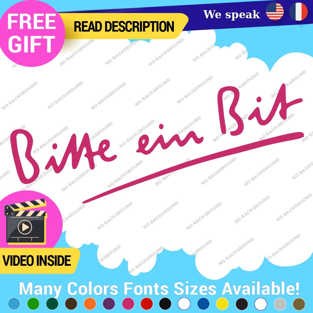 Bitte Ein Bit Decals Sticker Vinyl Germany Beer Bitburger Car Pils German Made 297766803474 Bitte Ein Bit Decals Sticker Vinyl Germany Beer Bitburger Car Pils German Made - Image 1