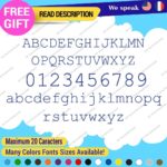 Extra Large Custom  Text Name Courier New  Font Lettering Decals Vinyl Stickers - Image 3