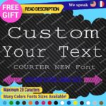 Extra Large Custom  Text Name Courier New  Font Lettering Decals Vinyl Stickers - Image 8