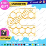 Fits Cummins Diesel D Decals Stickers Vinyl Engine Trucks Generator Turbo  Power - Image 15