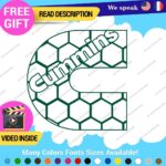 Fits Cummins Diesel D Decals Stickers Vinyl Engine Trucks Generator Turbo  Power - Image 5