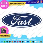 Fits Fast Ford Decals Sticker Vinyl Vintage Mustang Car Oval Emblem Truck Build - Image 12