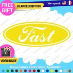 Fits Fast Ford Decals Sticker Vinyl Vintage Mustang Car Oval Emblem Truck Build - Image 5