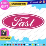 Fits Fast Ford Decals Sticker Vinyl Vintage Mustang Car Oval Emblem Truck Build - Image 9