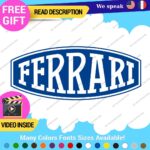 Fits Ferrari Vintage Decals Stickers Vinyl Die Oval Sports Cars Racing Formula 1 - Image 11