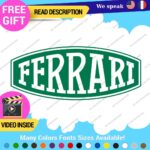 Fits Ferrari Vintage Decals Stickers Vinyl Die Oval Sports Cars Racing Formula 1 - Image 12