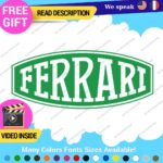 Fits Ferrari Vintage Decals Stickers Vinyl Die Oval Sports Cars Racing Formula 1 - Image 13