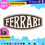 Fits Ferrari Vintage Decals Stickers Vinyl Die Oval Sports Cars Racing Formula 1 - Image 16