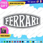 Fits Ferrari Vintage Decals Stickers Vinyl Die Oval Sports Cars Racing Formula 1 - Image 18