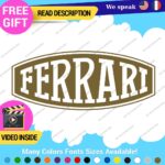 Fits Ferrari Vintage Decals Stickers Vinyl Die Oval Sports Cars Racing Formula 1 - Image 19