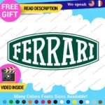 Fits Ferrari Vintage Decals Stickers Vinyl Die Oval Sports Cars Racing Formula 1 - Image 22