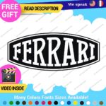 Fits Ferrari Vintage Decals Stickers Vinyl Die Oval Sports Cars Racing Formula 1 - Image 25