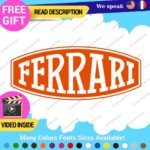 Fits Ferrari Vintage Decals Stickers Vinyl Die Oval Sports Cars Racing Formula 1 - Image 4