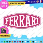 Fits Ferrari Vintage Decals Stickers Vinyl Die Oval Sports Cars Racing Formula 1 - Image 5