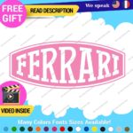 Fits Ferrari Vintage Decals Stickers Vinyl Die Oval Sports Cars Racing Formula 1 - Image 6