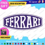 Fits Ferrari Vintage Decals Stickers Vinyl Die Oval Sports Cars Racing Formula 1 - Image 7