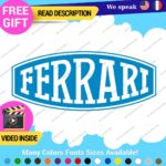 Fits Ferrari Vintage Decals Stickers Vinyl Die Oval Sports Cars Racing Formula 1 - Image 10