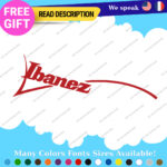 Fits Guitar Ibanez Decals Stickers Vinyl Swoosh Jem Headstock Old Vintage Amp - Image 12