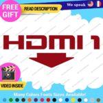 Fits HDMI 1  Port Exhaust Sticker Decal Vinyl Bumper Civic SI Silverado Dual 1 - Image 5