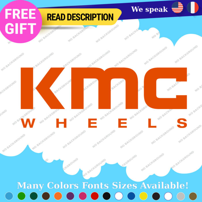 Fits KMC Wheels Decals Stickers Vinyl Offroad Rims Drags UTV Racing Overland - Image 3