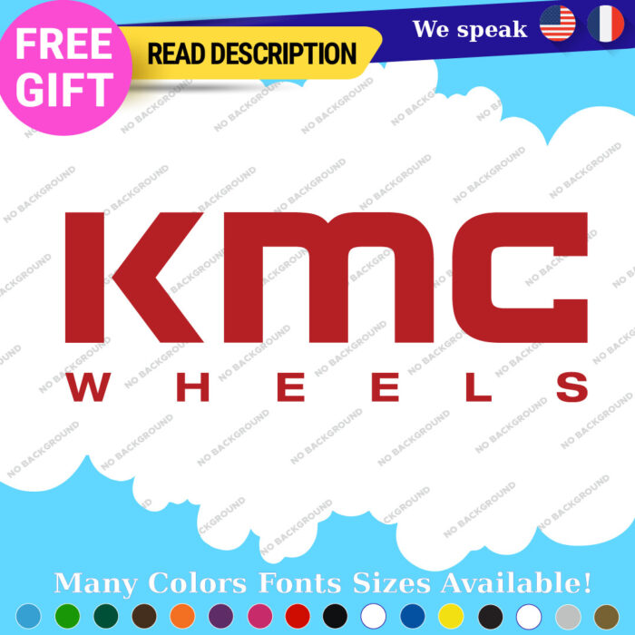 Fits KMC Wheels Decals Stickers Vinyl Offroad Rims Drags UTV Racing Overland 297353864974 Fits KMC Wheels Decals Stickers Vinyl Offroad Rims Drags UTV Racing Overland - Image 1