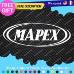 Fits Mapex Drums Oval Decals Stickers Vinyl Replacement Band Percussion Bass