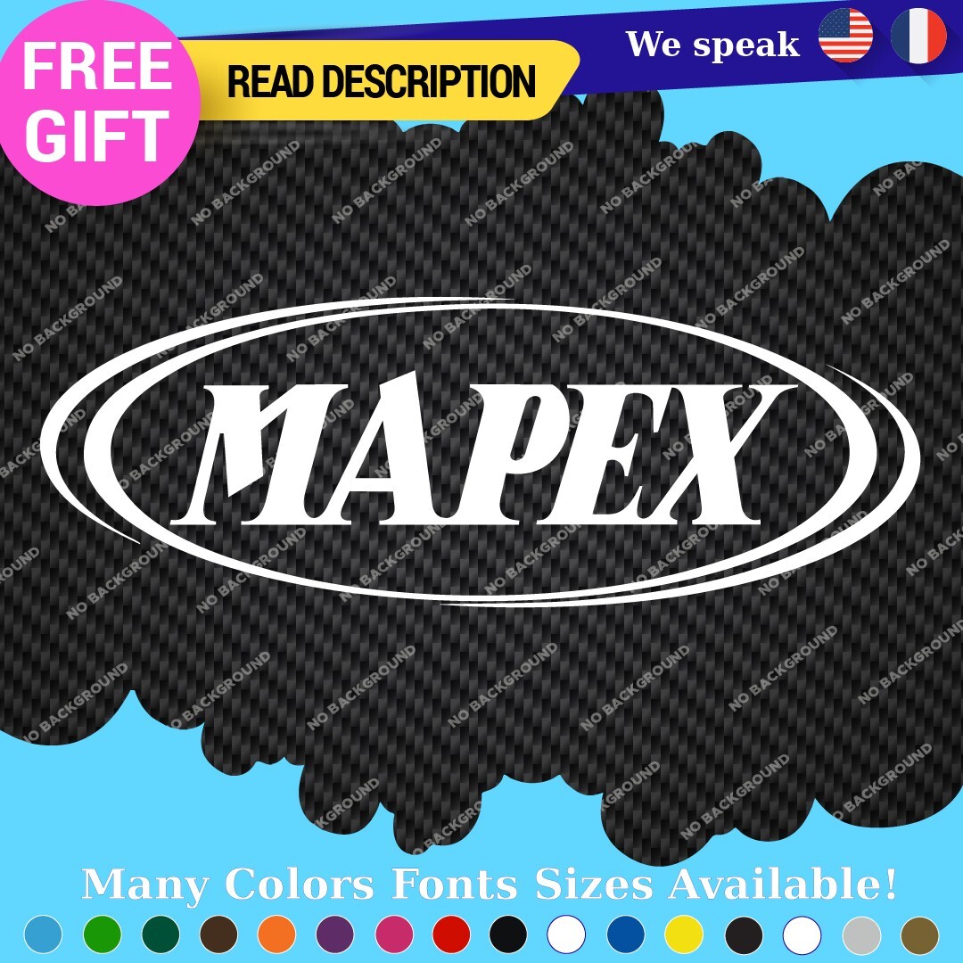 Fits Mapex Drums Oval Decals Stickers Vinyl Replacement Band Percussion Bass 297353876574 Fits Mapex Drums Oval Decals Stickers Vinyl Replacement Band Percussion Bass - Image 1