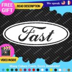 Fits Fast Ford Decals Sticker Vinyl Vintage Mustang Car Oval Emblem Truck Build - Image 14