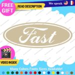 Fits Fast Ford Decals Sticker Vinyl Vintage Mustang Car Oval Emblem Truck Build - Image 21