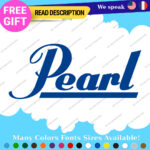 Fits Pearl Drums Decals Stickers Vinyl  Band Music Guitar Bass Sabian Percussion - Image 15