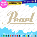 Fits Pearl Drums Decals Stickers Vinyl  Band Music Guitar Bass Sabian Percussion - Image 21