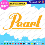 Fits Pearl Drums Decals Stickers Vinyl  Band Music Guitar Bass Sabian Percussion - Image 26