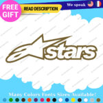 Fits Alpinestars Stars Moto Decals Stickers Vinyl Motocross Alpine Helmet MotoGP - Image 18