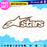 Fits Alpinestars Stars Moto Decals Stickers Vinyl Motocross Alpine Helmet MotoGP - Image 19