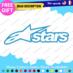 Fits Alpinestars Stars Moto Decals Stickers Vinyl Motocross Alpine Helmet MotoGP - Image 20