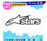 Fits Alpinestars Stars Moto Decals Stickers Vinyl Motocross Alpine Helmet MotoGP - Image 23