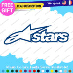 Fits Alpinestars Stars Moto Decals Stickers Vinyl Motocross Alpine Helmet MotoGP - Image 9