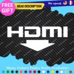 Fits HDMI 1 2 Port Exhaust Sticker Decal Vinyl Bumper Civic SI Silverado Dual 10