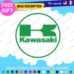 Fits Kawasaki Decals Stickers Vinyl Moto Bike Vintage Motocross Team Cafe Racing