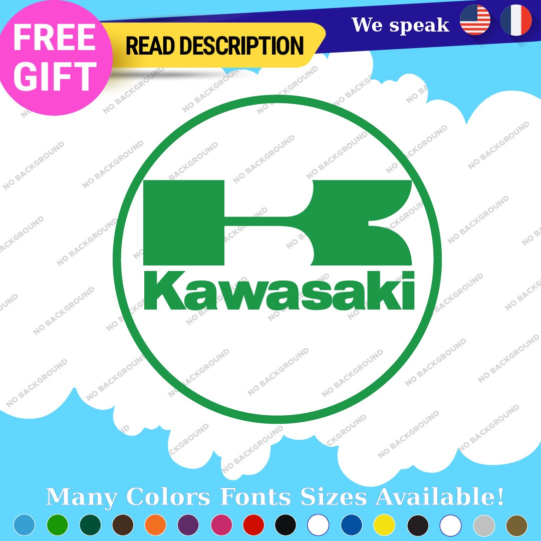 Fits Kawasaki Decals Stickers Vinyl Moto Bike Vintage Motocross Team Cafe Racing 297353858394 Fits Kawasaki Decals Stickers Vinyl Moto Bike Vintage Motocross Team Cafe Racing - Image 1
